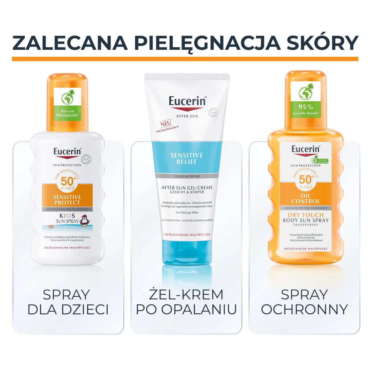 Eucerin Sun Oil Control ultralekkí żel-krem ochronny do ciała, 200 ml
