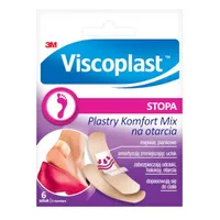 Viscoplast Plastry Komfort Mix na otarcia, 72 mm x 25 mm, 6 sztuk