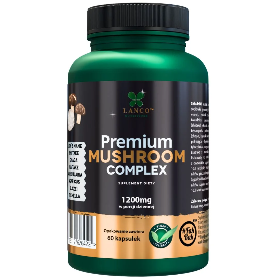 Lanco Nutritions Premium Mushroom Complex 1200 mg 60 kapsułek