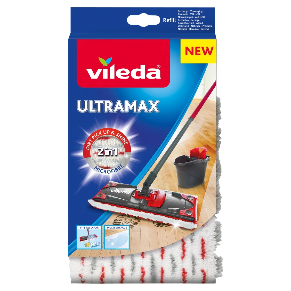 Vileda wkład do mopa Ultramax, Ultramax Turbo, Ultramat, Ultramax 1-2 Spray, 1 sztuka