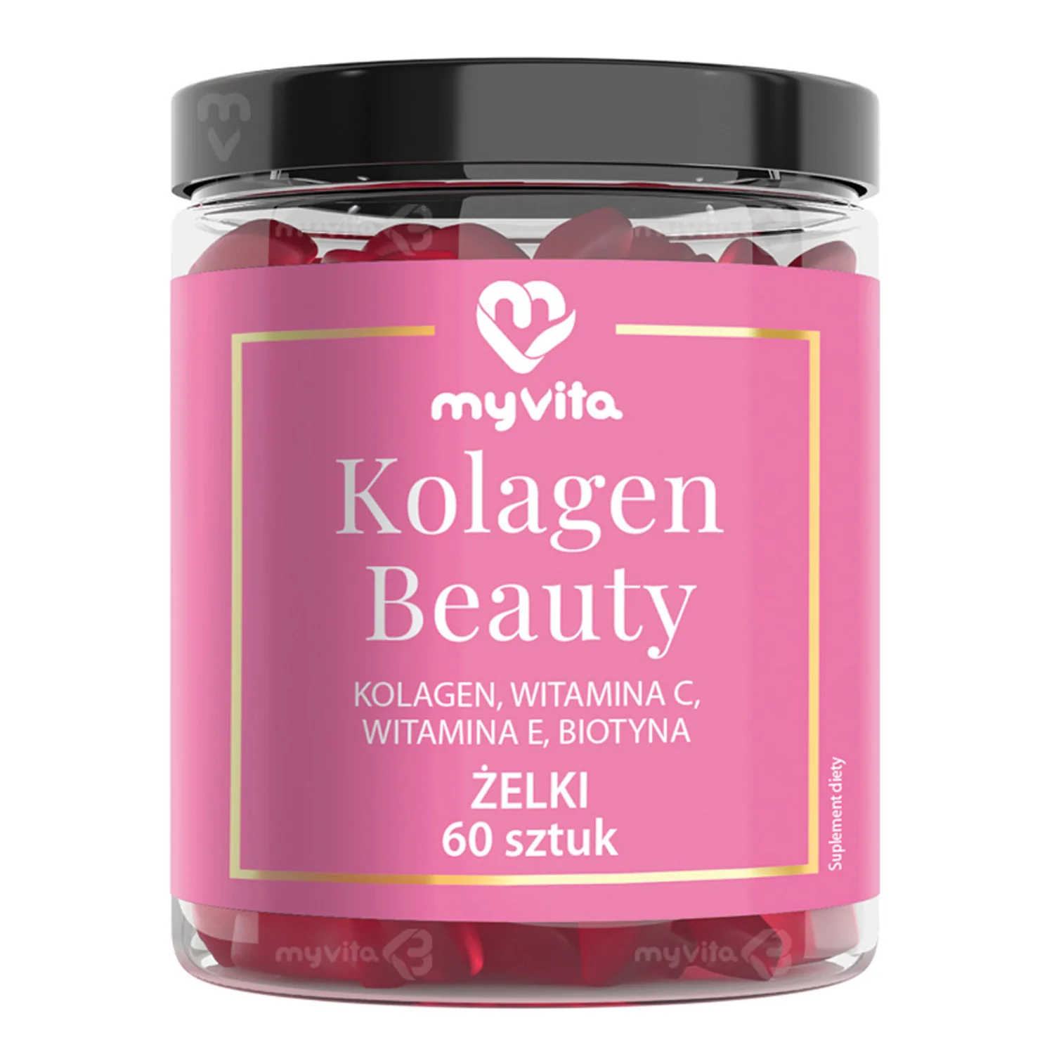 MyVita Kolagen Beauty żelki naturalne, 60 sztuk