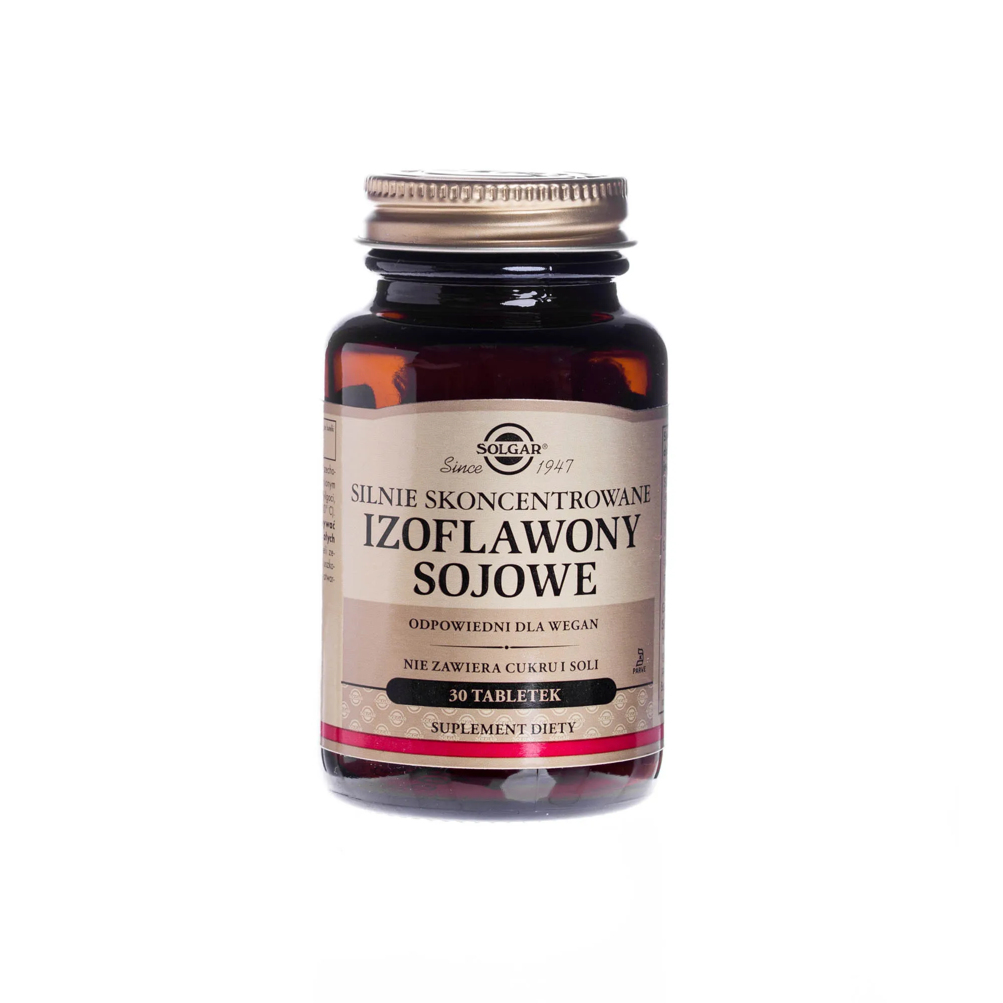 Solgar Silnie Skoncentrowane Izoflawony sojowe suplement diety, 30 tabletek 