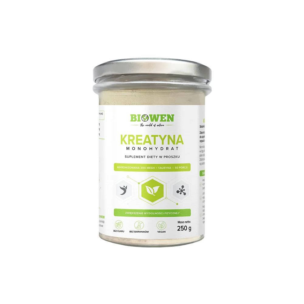 BIOWEN Kreatyna Monohydrat proszek, 250 g