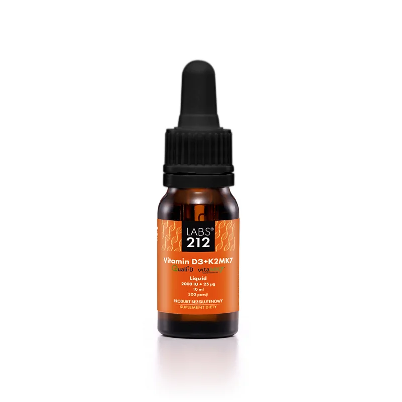 LABS212 Vitamin D3 + K2MK7 krople, 10 ml