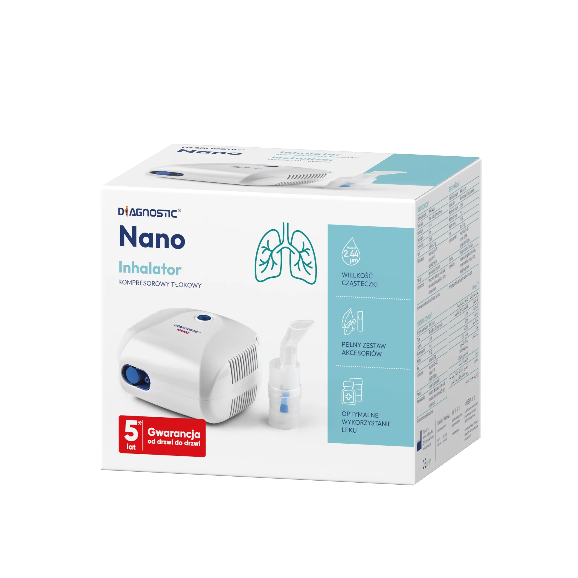 Diagnostic Nano inhalator kompresorowy
