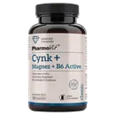 Cynk + Magnez + B6 Active Pharmovit, suplement diety, 120 kapsułek