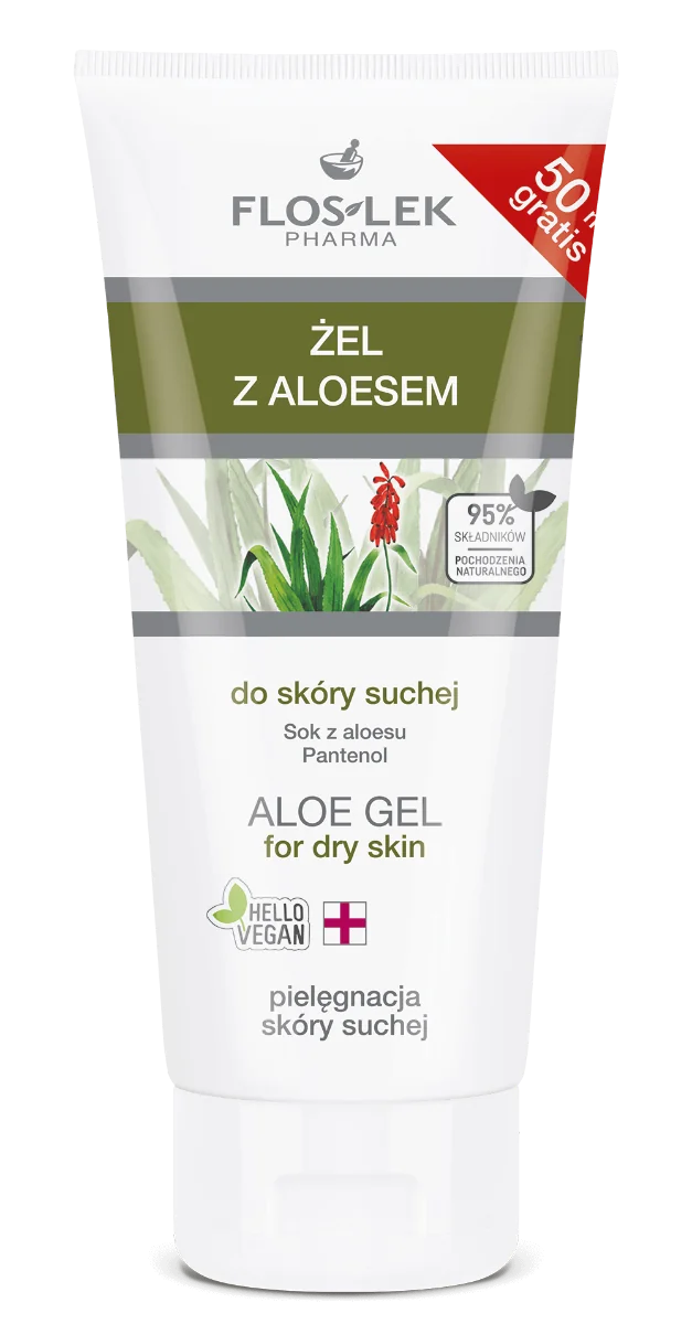Floslek żel z aloesem do skóry suchej, 200 ml