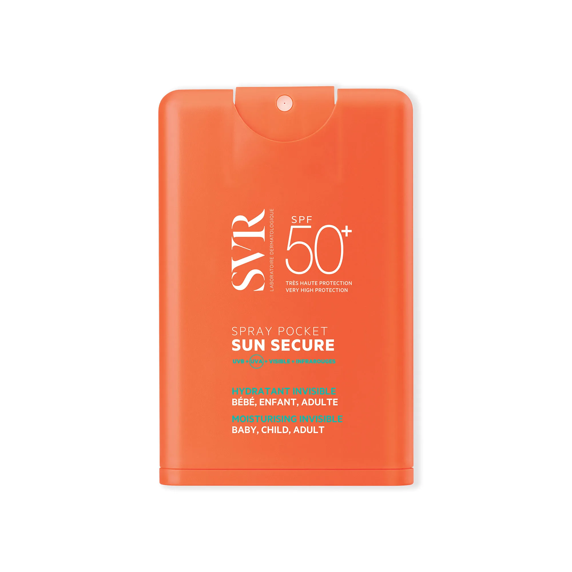 SVR Sun Secure Spray Pocket SPF 50+, ochronny spray kieszonkowy SPF 50+, 20 ml