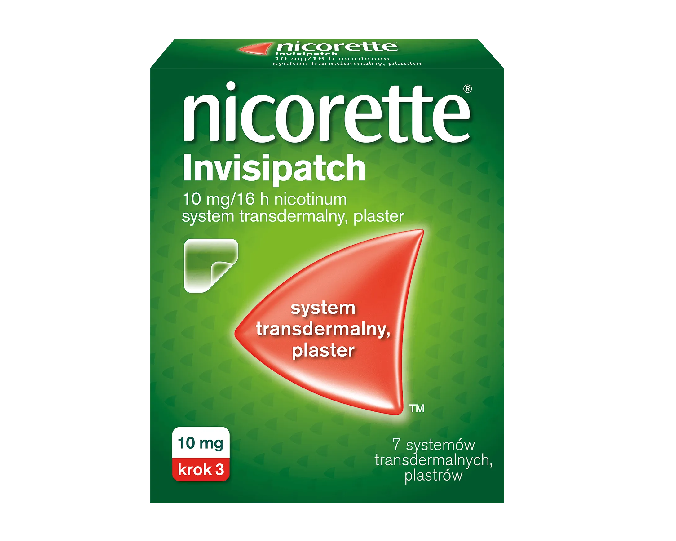 Nicorette Invisipatch, 10 mg/16 h, 7 plastrów transdermalnych