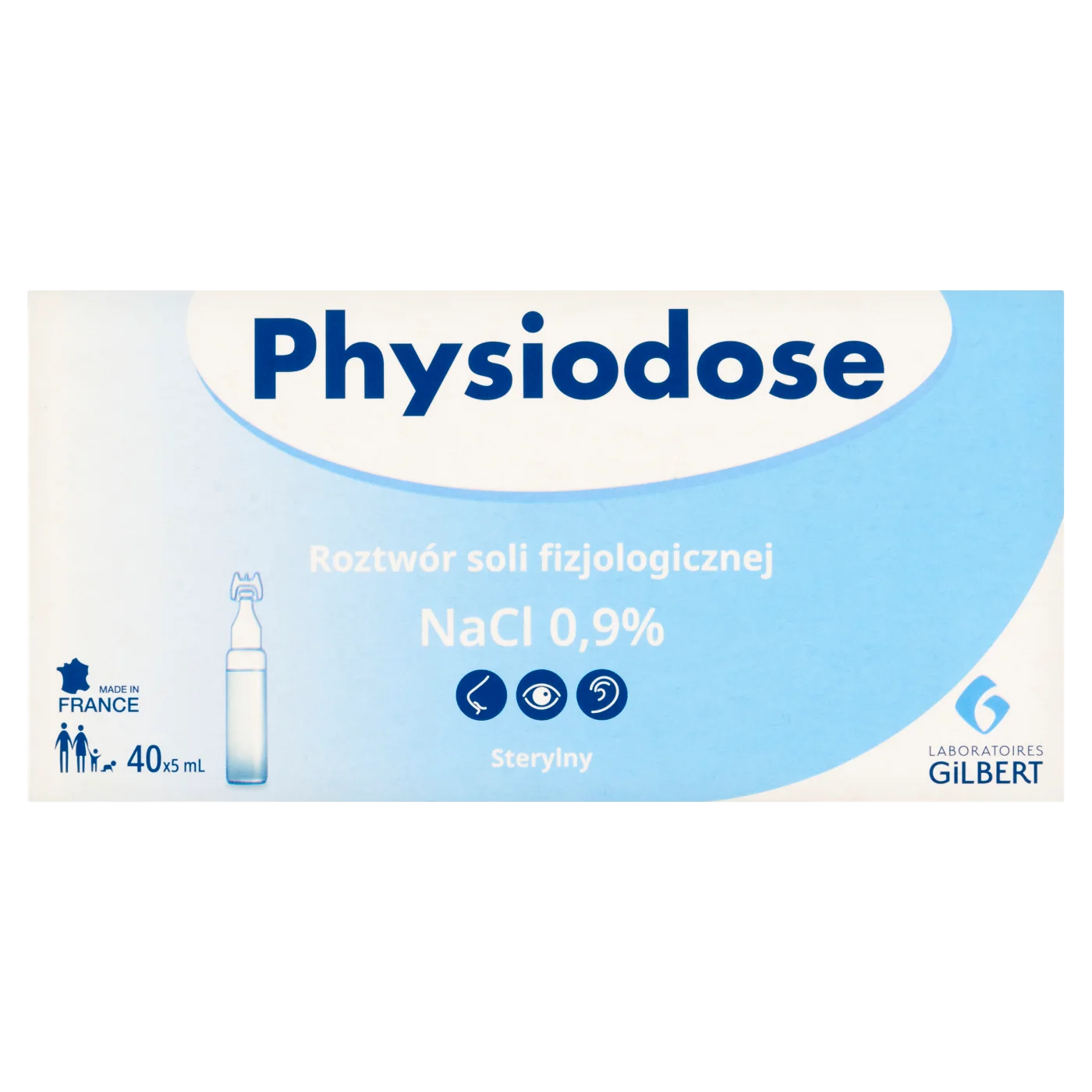Physiodose Roztwór soli fizjologicznej NaCl 0,9 %, 5 ml x 40 ampułek