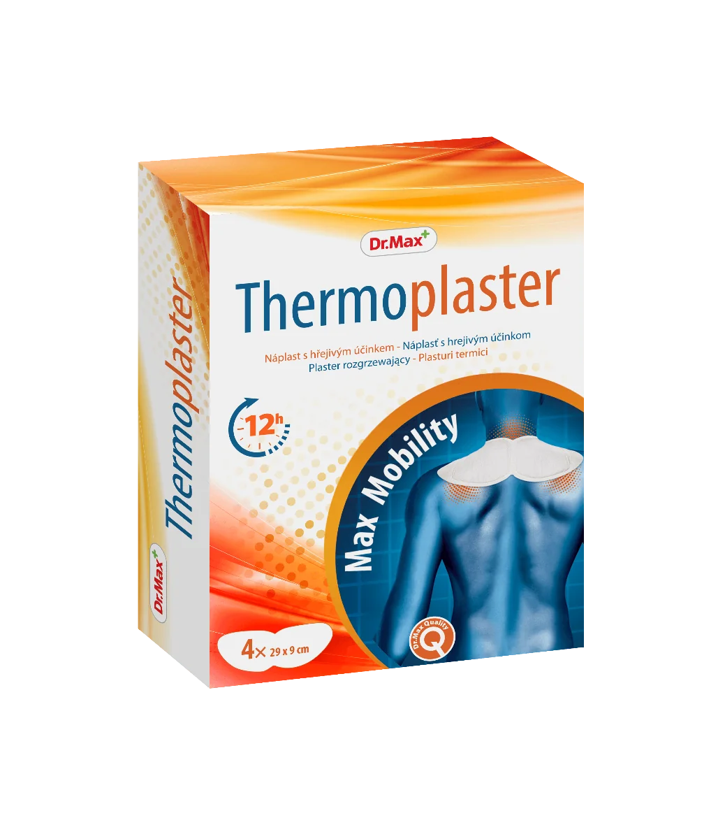 Dr.Max Thermoplaster plaster rozgrzewający na kark, 4 szt.