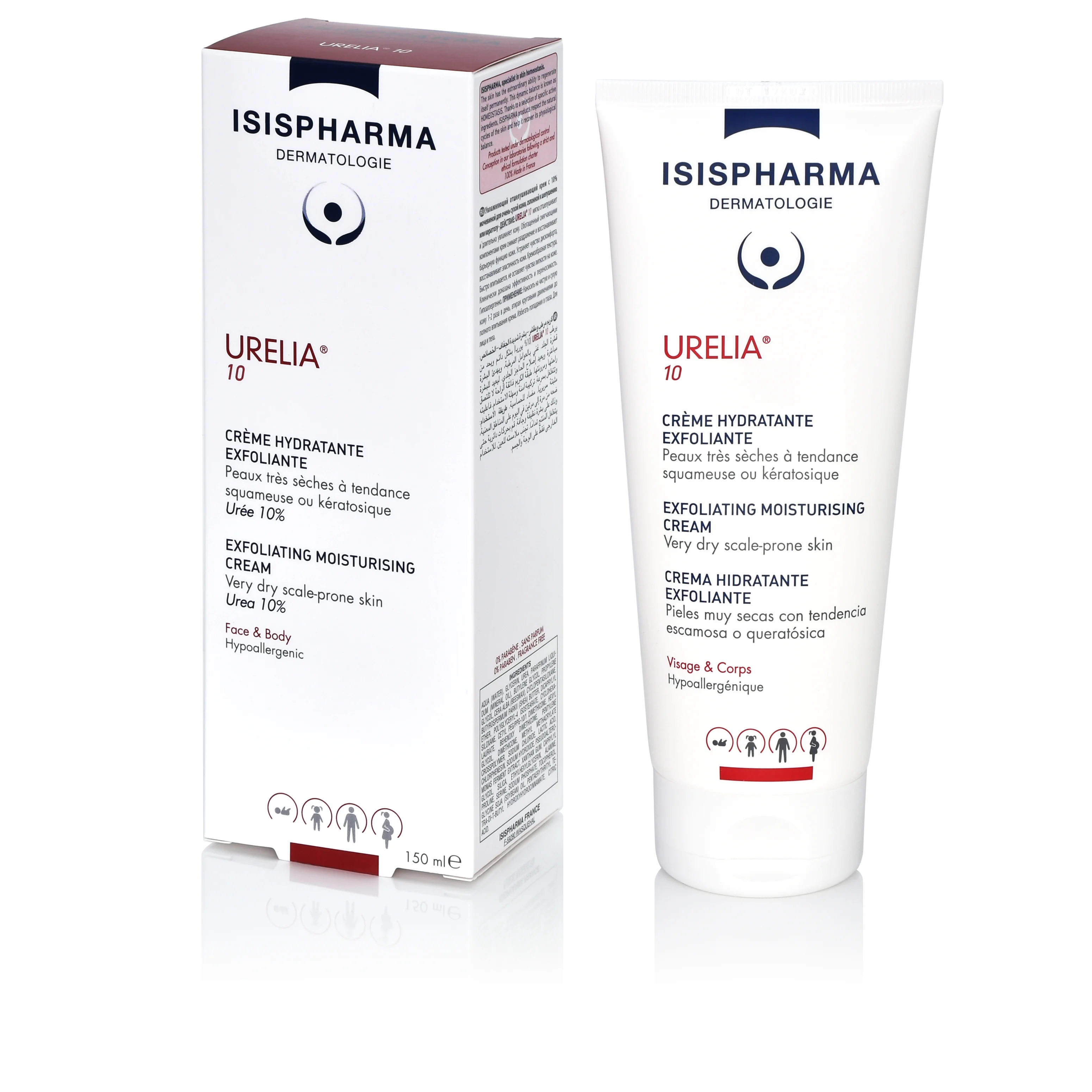Isispharma Urelia krem zmiękczająco-przeciwświądowy z mocznikiem 10% do skóry suchej, pękającej, 150 ml