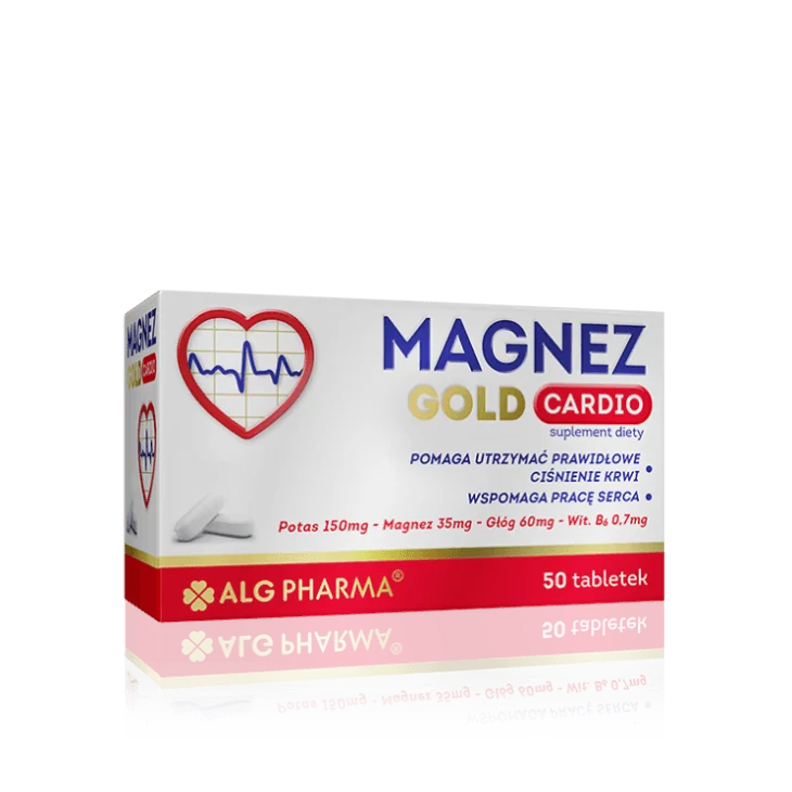 Magnez Gold Cardio suplement diety, 50 tabletek powlekanych