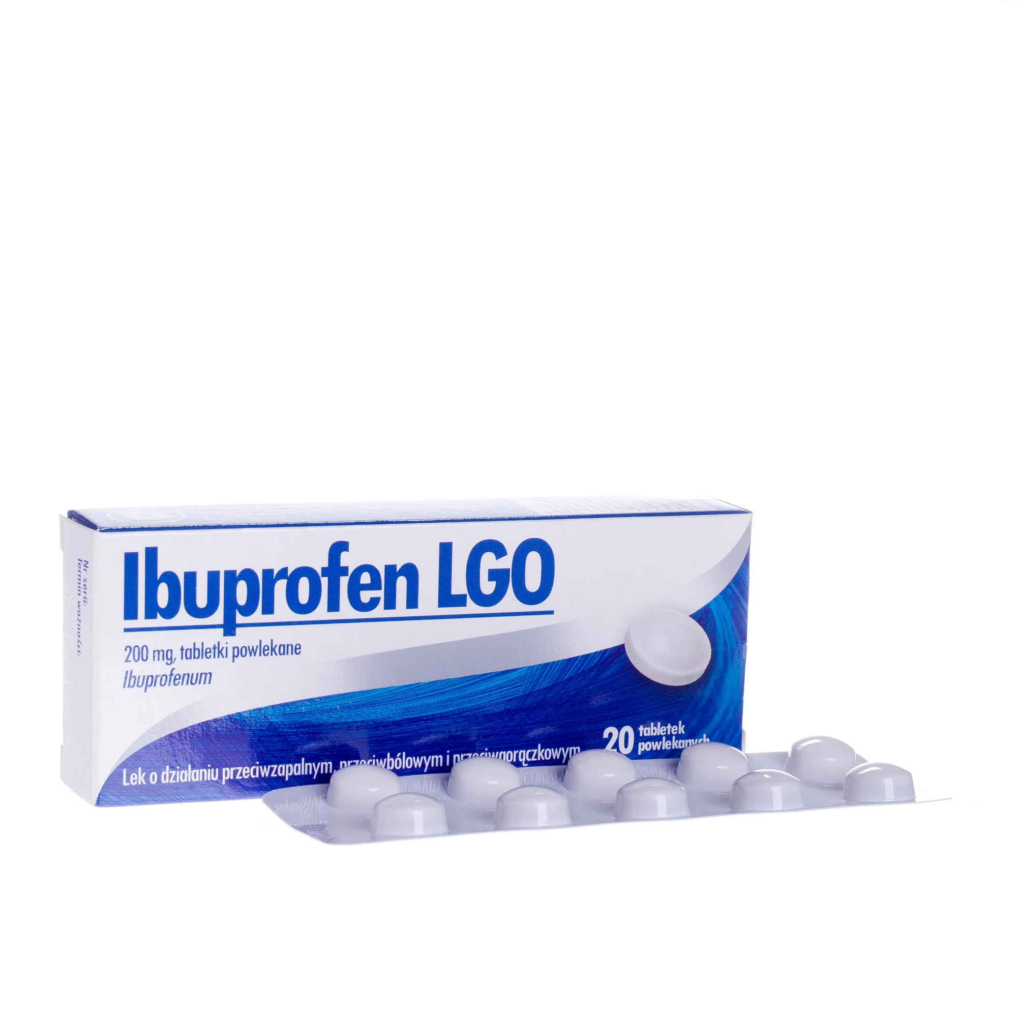 Ibuprofen LGO 200 mg 20 tabletek powlekanych