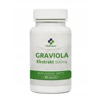 Graviola ekstrakt, 500 mg, suplement diety, 60 kapsułek