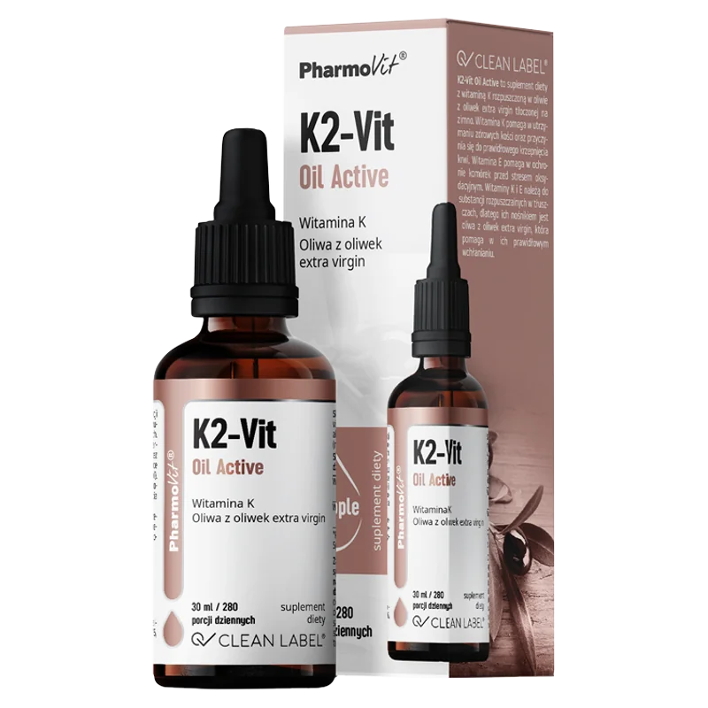 Pharmovit Clean Label K2-Vit Oil Active suplement diety, 30 ml