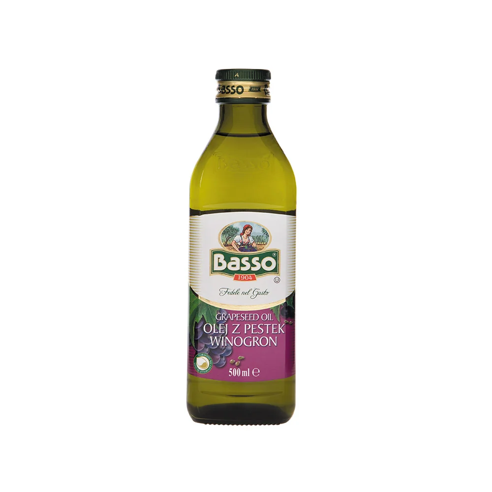 Basso rafinowany olej z pestek winogron, 500 ml