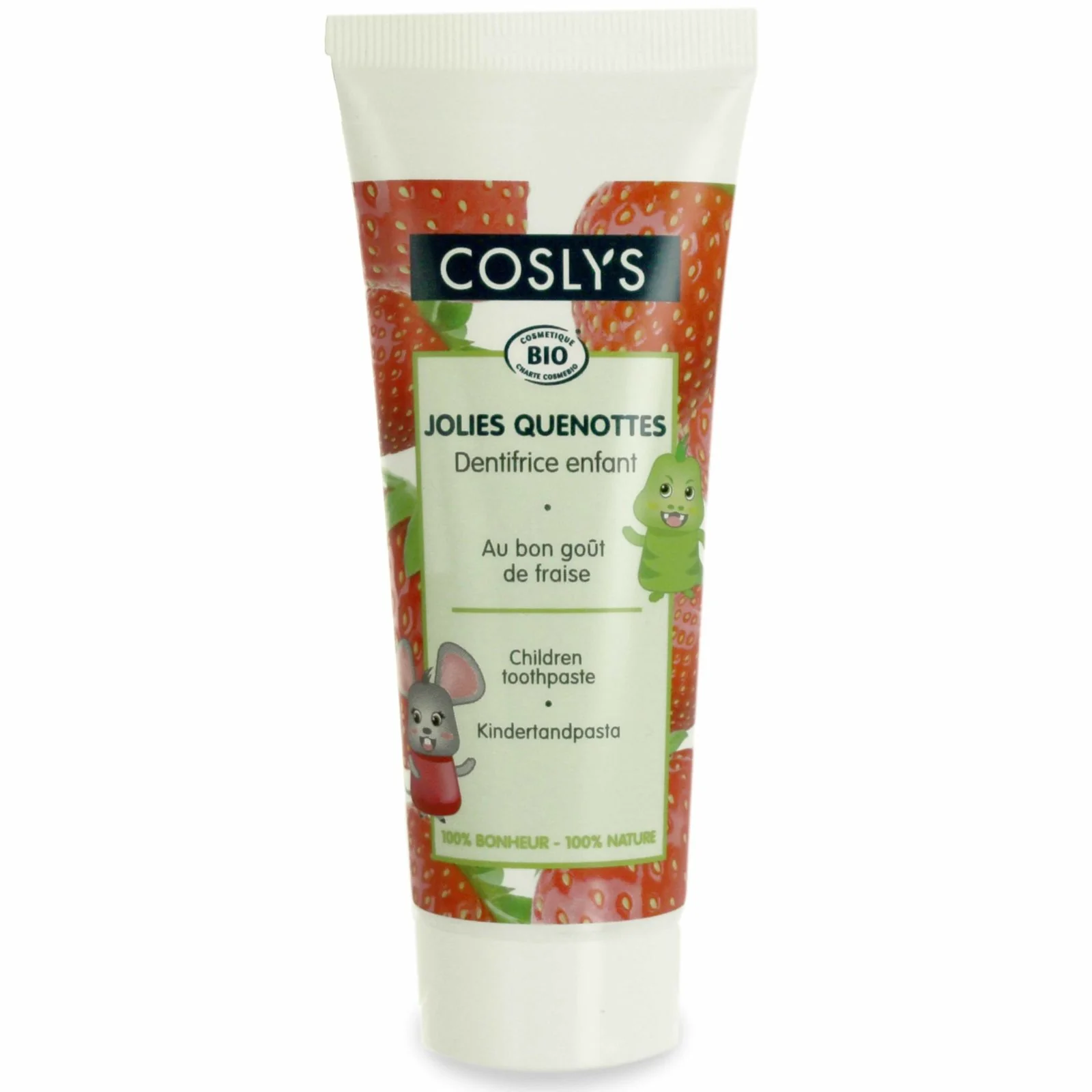 Coslys pasta do zębów dla dzieci truskawkowa, 50 ml