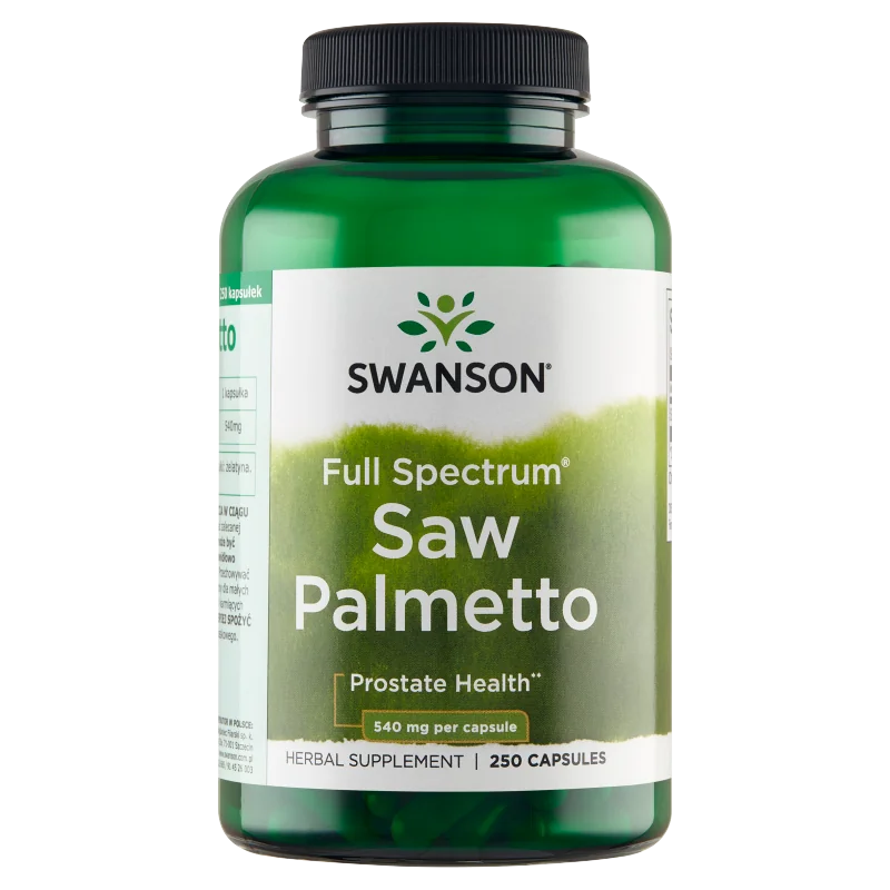 Swanson Saw Palmetto 540 mg, suplement diety, 250 kapsułek