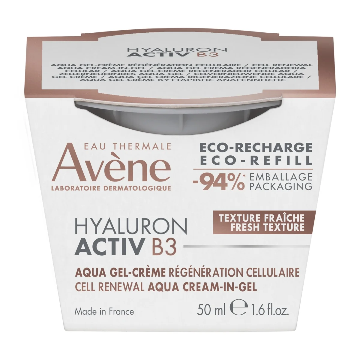 Avène Hyaluron Activ B3 krem odbudowujący komórki aqua-żel REFILL, 50 ml