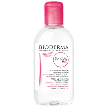 Bioderma Sensibio H2O, płyn micelarny do oczyszczania skóry i demakijaż dla skóry wrażliwej, 250 ml 
