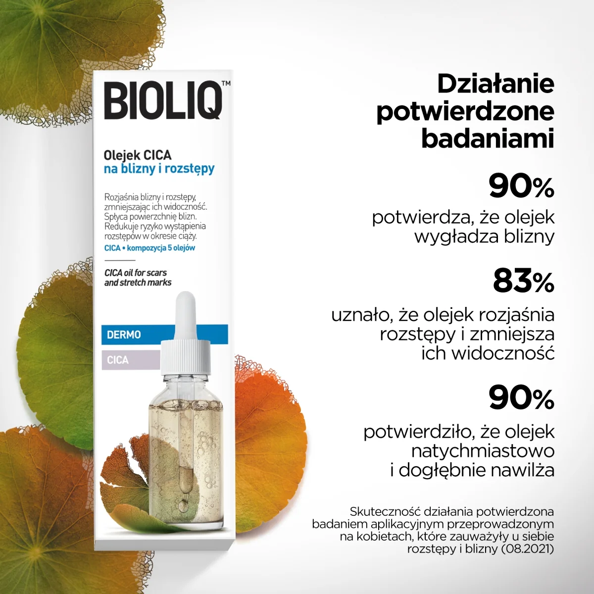 Bioliq Dermo Cica Olejek CICA na blizny i rozstępy, 30 ml