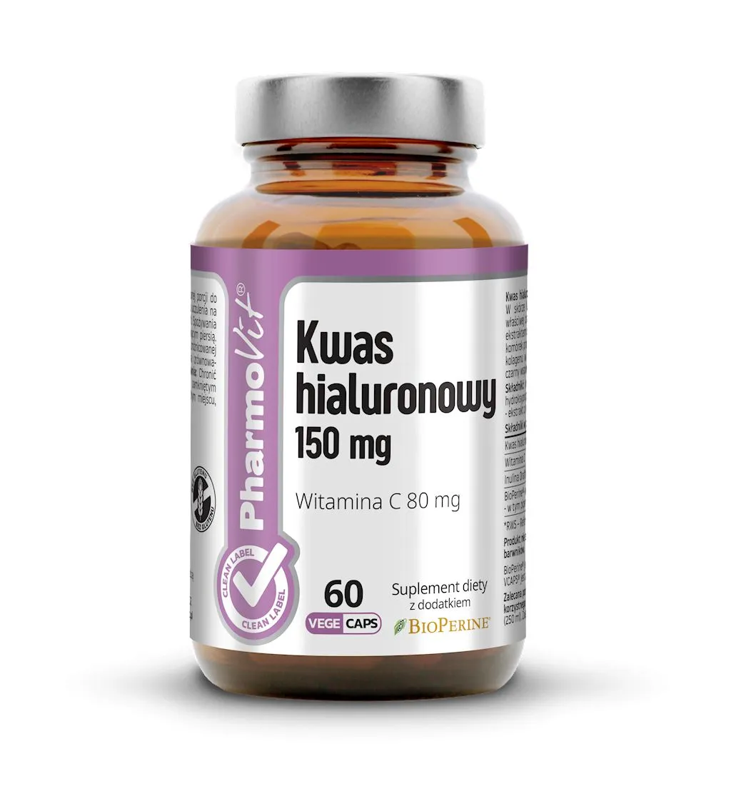 Pharmovit Kwas hialuronowy 150 mg, suplement diety, 60 kapsułek