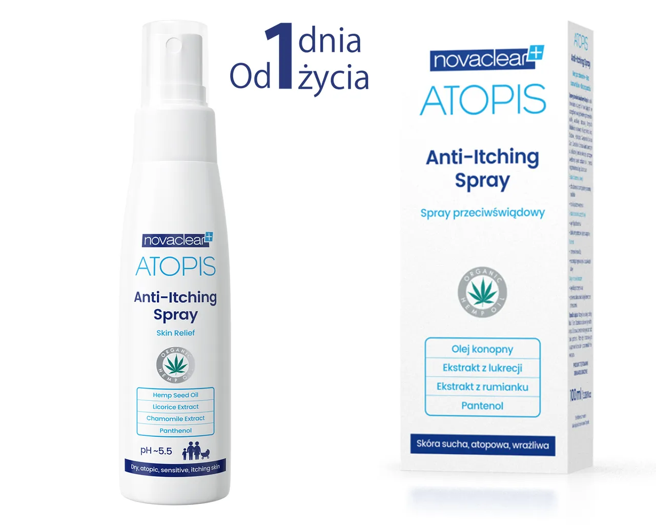 Equalan Novaclear Atopis Anti – Itching Spray, spray przeciwświądowy, 100 ml
