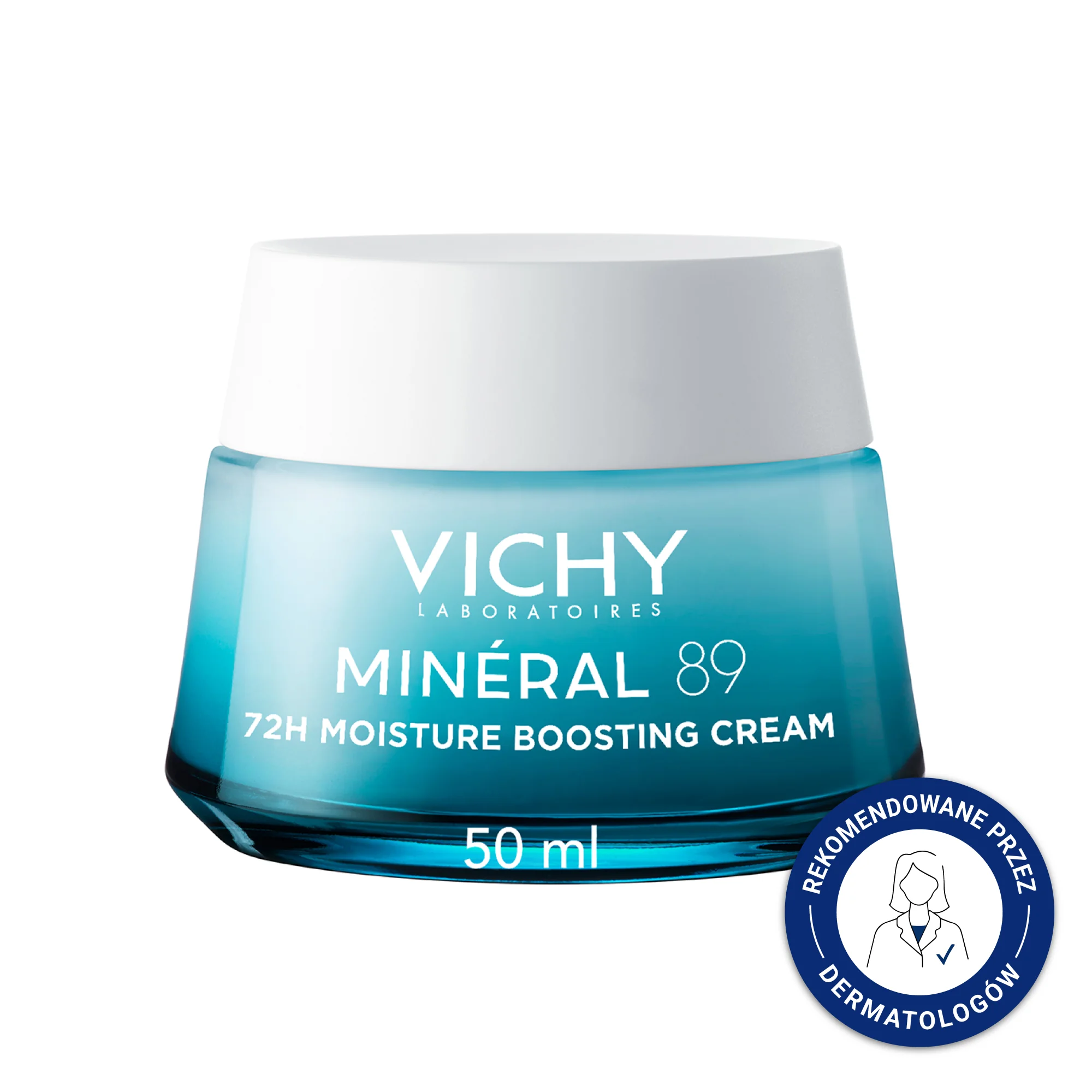 Vichy Minéral 89 lekki krem nawilżająco-odbudowujący 72h, 50 ml