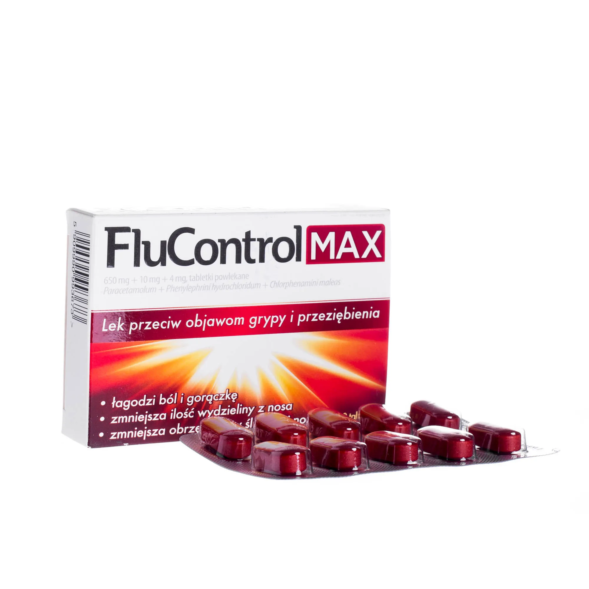 FluControl Max, 10 tabletek powlekanych 