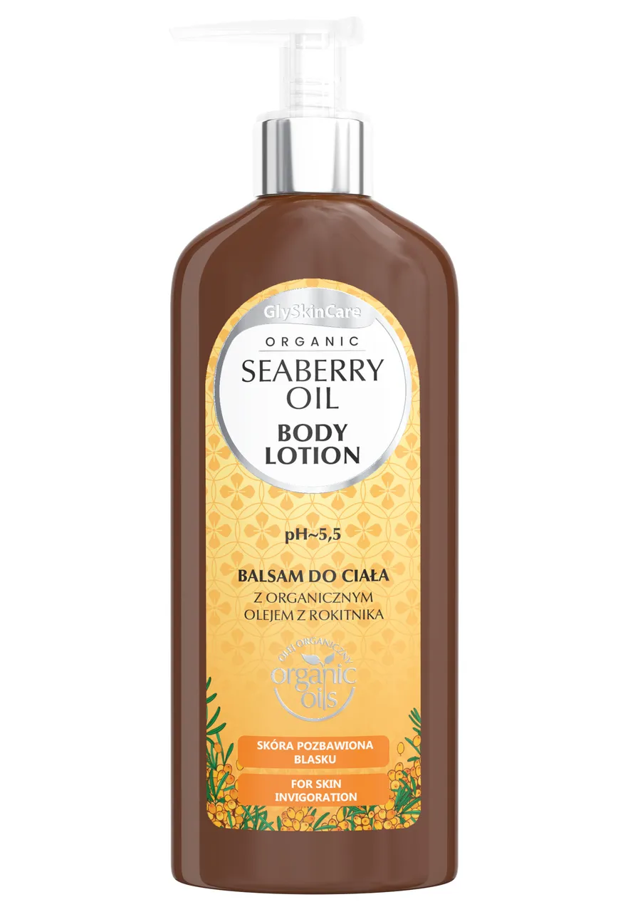 Equalan GlySkinCare Organic Seaberry Oil, balsam do ciała z olejem z rokitnika, 250 ml