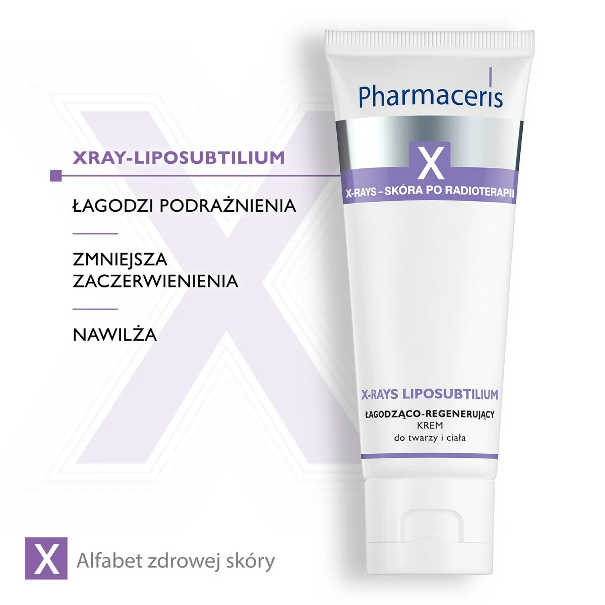 Pharmaceris X X-Rays Liposubtilium łagodząco-regenerujący krem do twarzy i ciała, 75 ml
