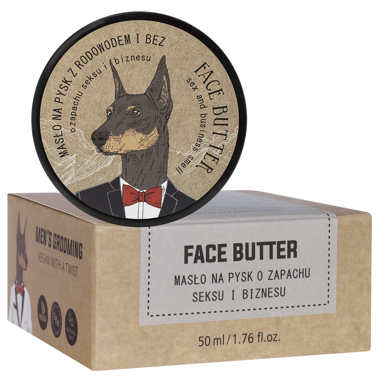 LaQ Doberman masło do twarzy, 50 ml