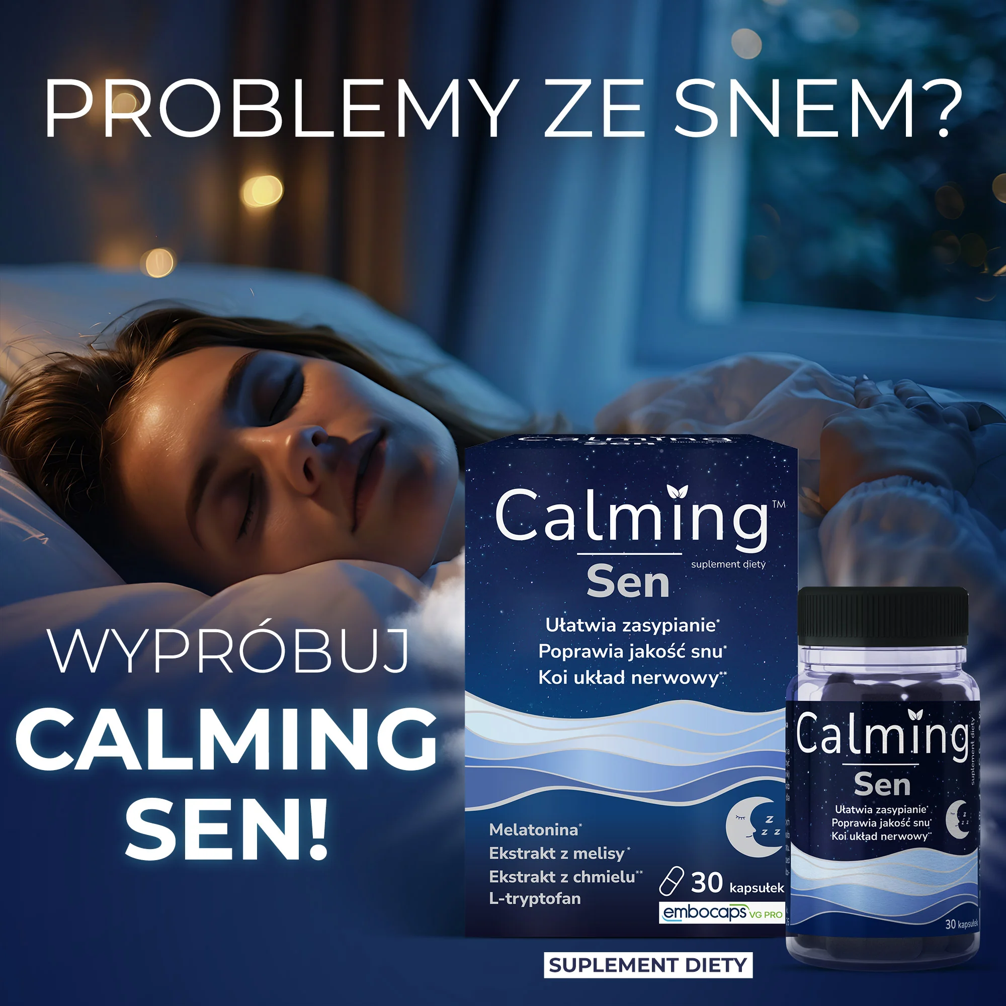 Domowa Apteczka Calming Sen 30 kapsułek