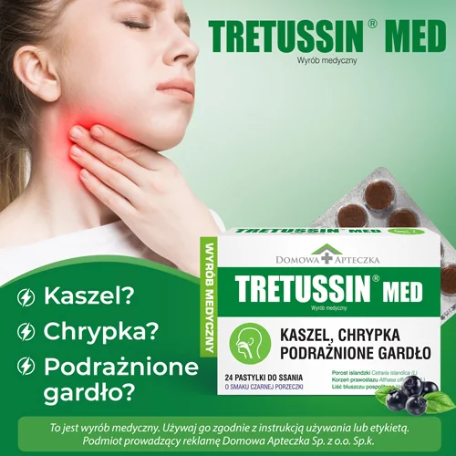 Domowa Apteczka Tretussin Med 24 pastylek do ssania