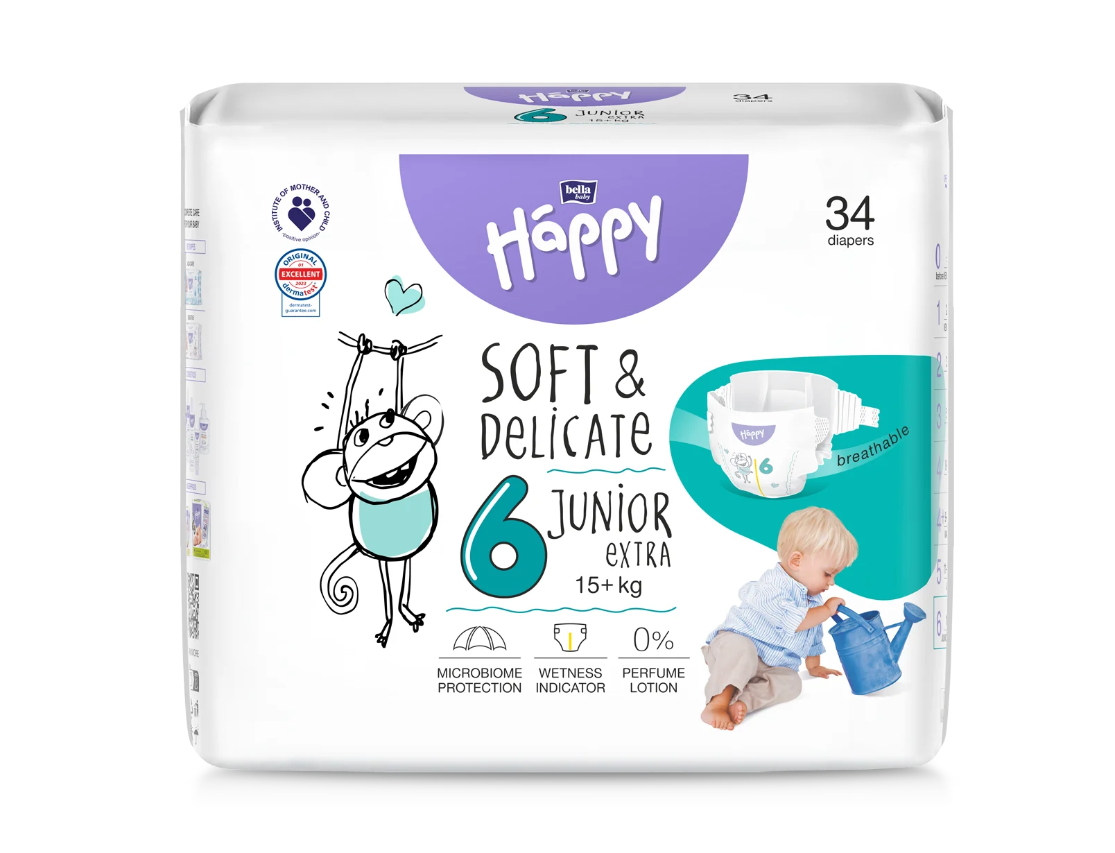 Bella Baby Happy Junior Extra 15+ kg, 34 szt.