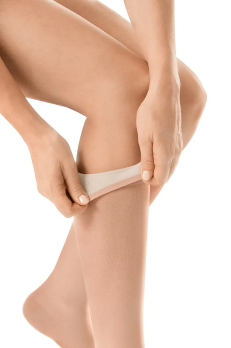 Jobst UltraSheer, podkolanówki CCL1, naturalne, rozmiar V, zamknięte palce, 1 para