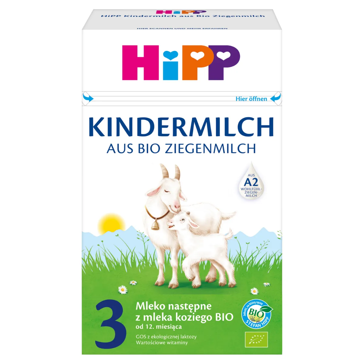 HiPP 3 JUNIOR COMBIOTIK dla dzieci mleko modyfikowane po 1. roku, 550 g