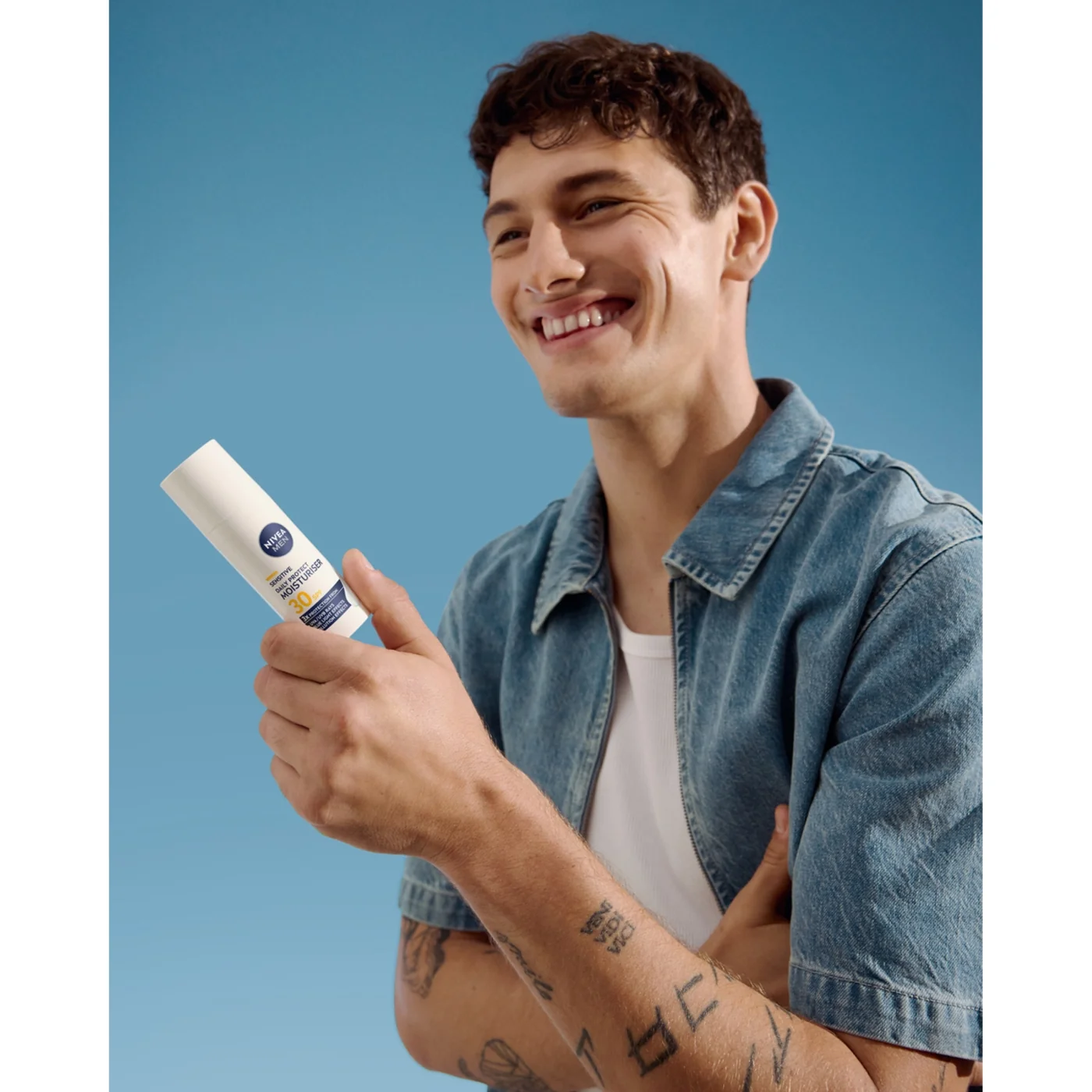 Nivea Men Sensitive Daily Protect nawilżający krem do twarzy SPF 30, 50 ml