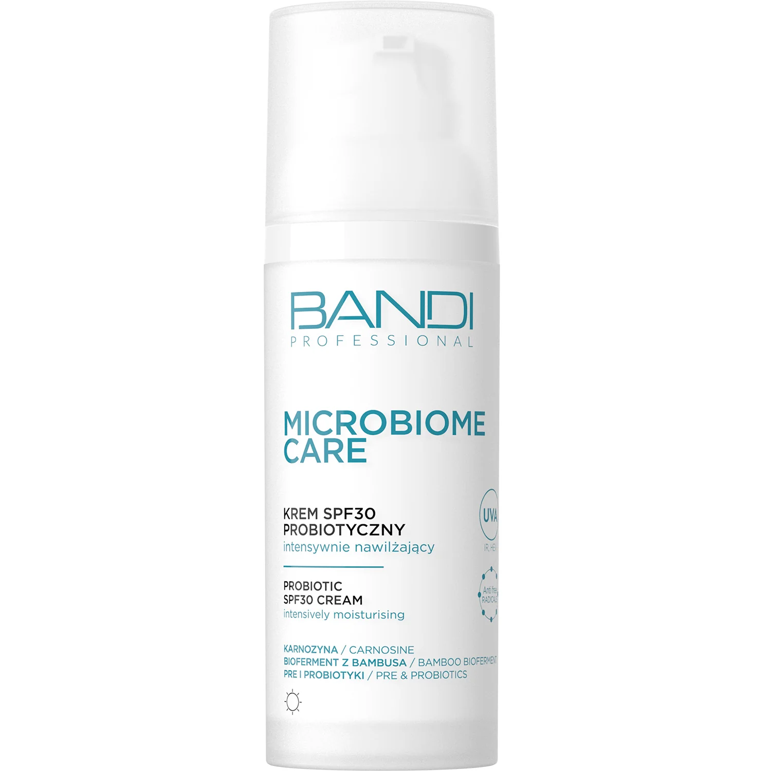 Bandi Microbiome Care krem SPF 30 probiotyczny intensywnie nawilżający, 50 ml
