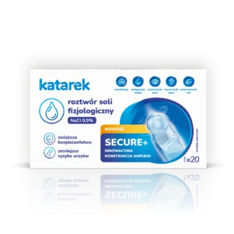 KATAREK Secure+ roztwór soli fizjologiczny NaCI 0,9%, 20x5 ml