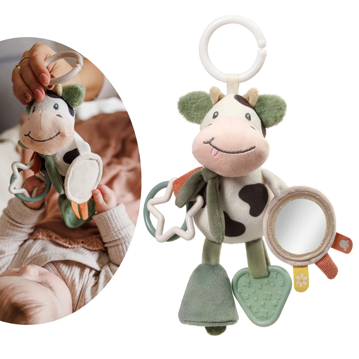 Babyono zawieszka Cow Bingo, 1 sztuka