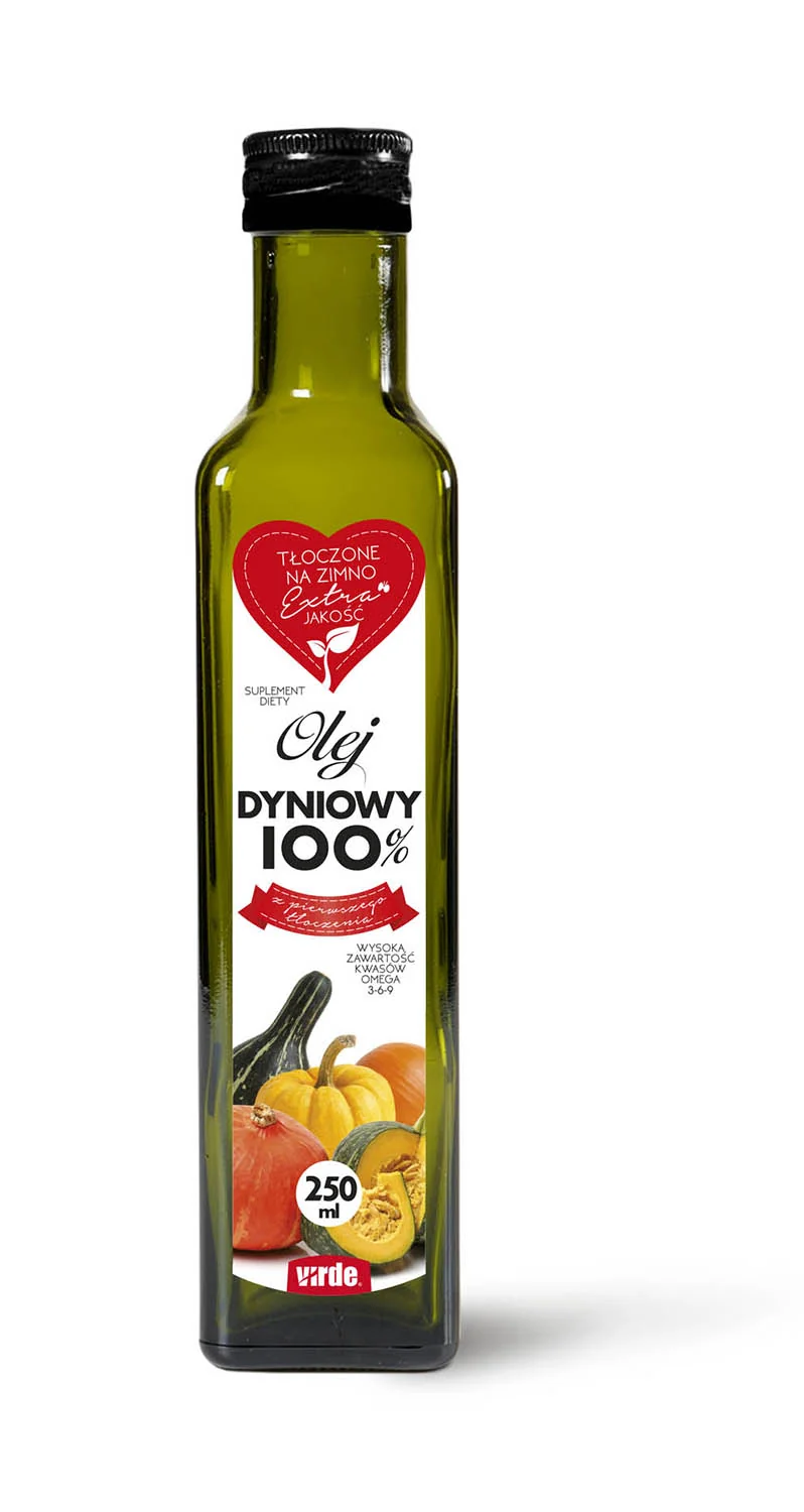 Virde olej dyniowy 100%, 250 ml