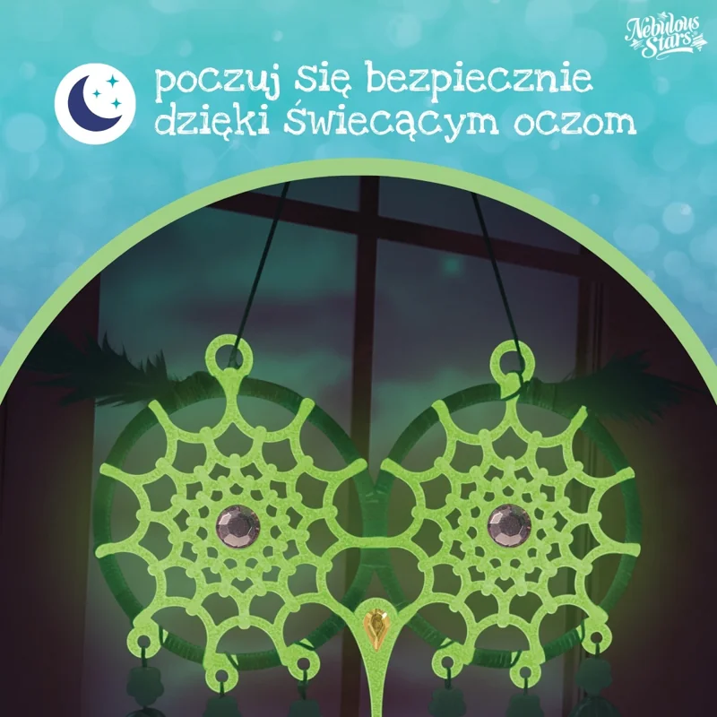 Nebulous Stars Zestaw kreatywny łapacz snów dla dzieci 8+ sówki świecące w ciemności