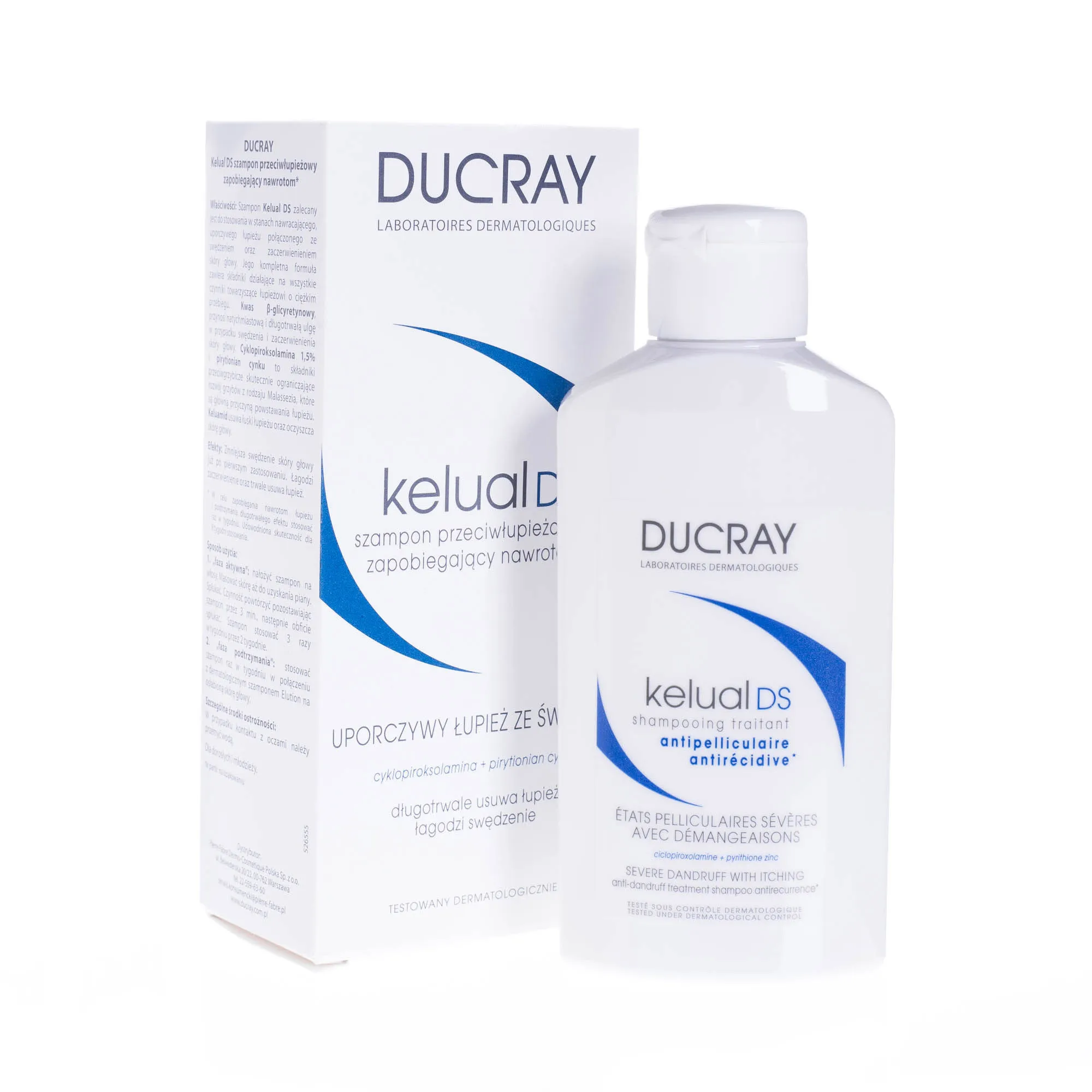 Ducray Kelual DS, specjalistyczny szampon przeciw łupieżowi, 100 ml