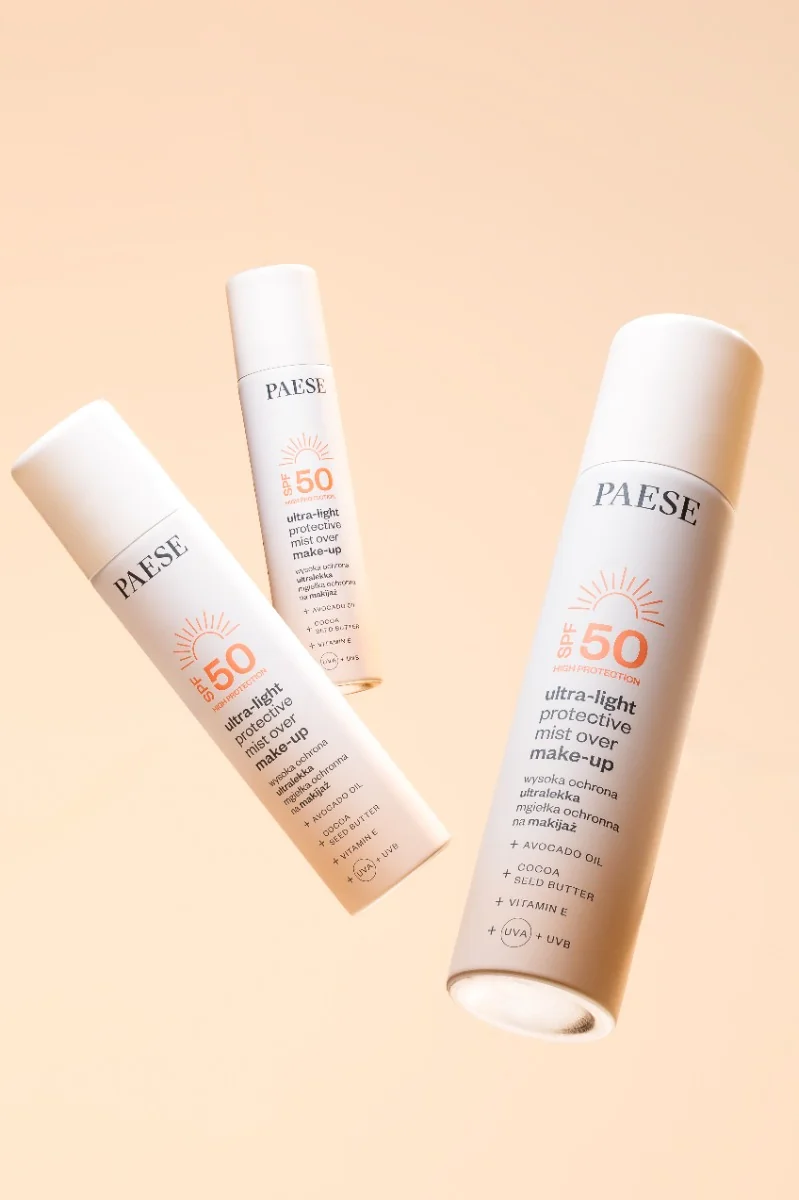 Paese ultralekka mgiełka na makijaż z SPF50, 75 ml