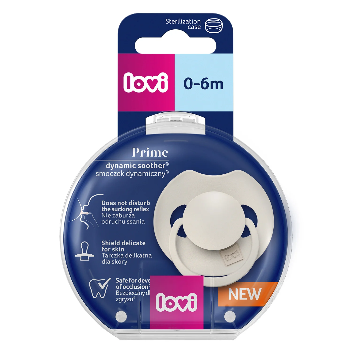 Lovi Prime smoczek silikonowy dynamiczny 0-6 m, 1 szt.