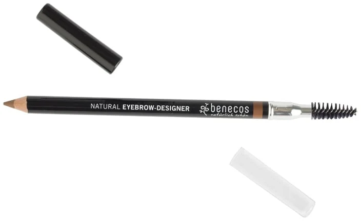 Benecos naturalna kredka do brwi ze szczoteczką ciepły brąz, 1,05 g