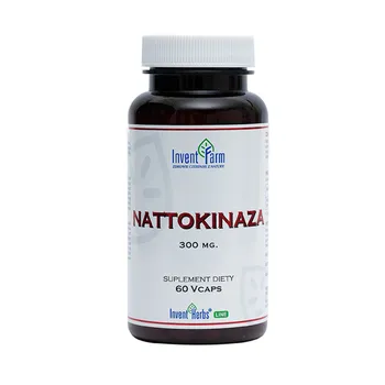 Invent Farm Nattokinaza, suplement diety, 60 kapsułek 