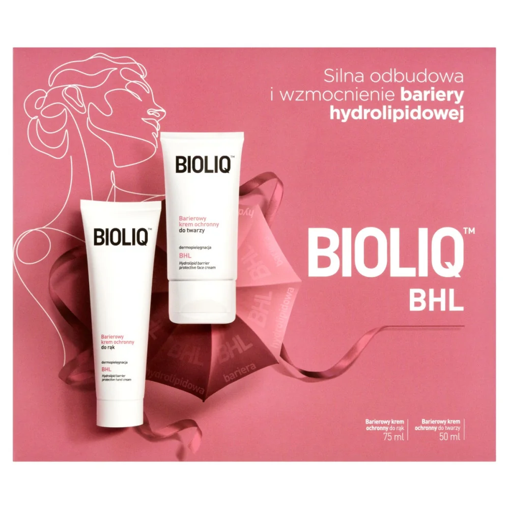 Bioliq BHL zestaw barierowy krem ochronny do twarzy, 50 ml + barierowy krem do rąk, 75 ml